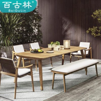 Bàn ghế sân vườn, biệt thự bằng gỗ nhập khẩu.