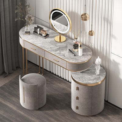 Bàn trang điểm sang trọng, nhẹ nhàng, đơn giản, hiện đại, gỗ rắn.