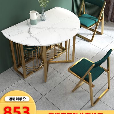Bàn ghế ăn gấp gọn tối đa diện tích, tiện lợi, sáng tạo, đẹp mắt.