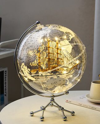 Đồ trang trí quả cầu trong suốt sáng tạo ánh sáng sang trọng cao cấp phòng khách gia đình tủ rượu tủ rượu văn phòng trang trí máy tính để bàn