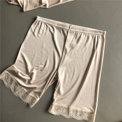 Công chúa 'bộ đồ giường dâu tằm dệt kim 3 điểm quần an toàn ren mép lụa lót đáy nhà cao eo A2