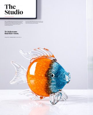 Ánh sáng hiện đại sang trọng tráng men cá trang trí phòng khách khí quyển nghệ thuật trang trí nhà cao cấp hiên nhà tủ rượu quà tặng tân gia