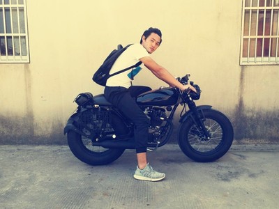 Xe máy cổ điển đường phố xe hơi nước bốn CG Jialing Prince 70 khỉ đầu chó đàn ông và phụ nữ xe điện có thể được cấp phép xăng