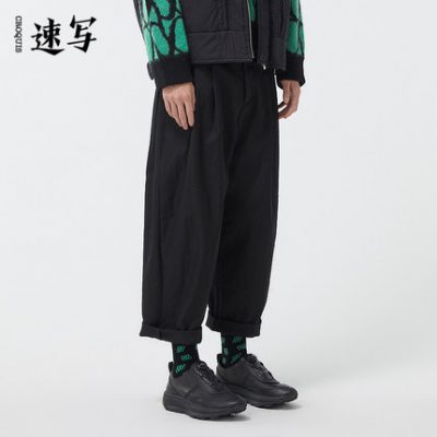 Phác thảo của nam giới Giảm giá mùa thu Thể thao mới Giày thông thường của nam giới Xu hướng màu đen Thời trang Dày duy nhất Sáng bóng Giày bố