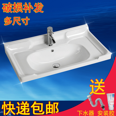 Chậu rửa mặt bàn chậu đơn bán nhúng tích hợp tủ gốm chậu rửa bể bơi phòng tắm chậu rửa gia đình