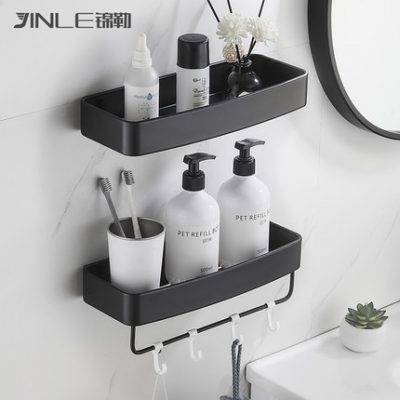 Giá đỡ nhà vệ sinh bằng nhôm không gian phòng tắm treo tường đồ dùng phòng tắm mặt dây chuyền nhà vệ sinh giá để đồ miễn phí đục lỗ