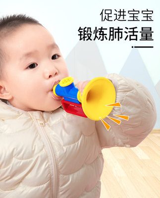 Kèn nhỏ đồ chơi trẻ em em bé thổi nhạc thổi nhạc cụ kèn harmonica có thể thổi còi còi