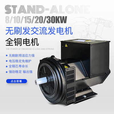 Máy phát điện diesel không chổi than hộ gia đình nhỏ đứng độc lập 8 / 10KW / 20/24 / 30kW một pha 380v