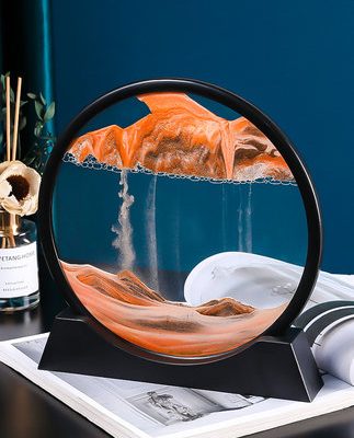 Cát lún tranh trang trí đồng hồ cát sáng tạo giải nén nhà phòng khách bàn tủ rượu tủ tivi ánh sáng trang trí sang trọng quà tặng