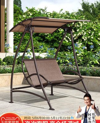 Ziye sân trong xích đu ghế xích đu ngoài trời sắt rèn ghế xích đu sân vườn đôi ba ghế treo ban công ngoài trời Ghế bập bênh ngoài trời