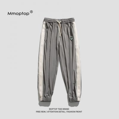 Mmoptop Nhật thủy triều thương hiệu quần thể thao nam mùa hè sọc băng lụa quần âu nam quần thể thao khô nhanh quần nam