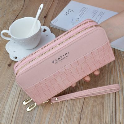 Ví nữ ví nữ dài đa chức năng 2019 thời trang mới túi đựng thẻ dây kéo đôi túi clutch hợp thời trang