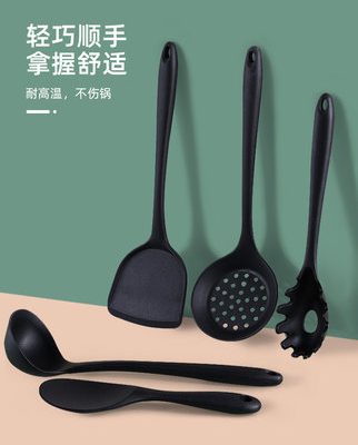 Chảo chống dính silicone spatula đồ dùng nhà bếp chuyên dụng đồ dùng nhà bếp trọn bộ thìa spatula nấu ăn nhiệt độ cao gia dụng