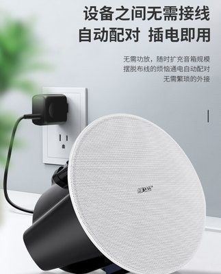 Xianke không dây bluetooth âm trần loa âm trần loa siêu trầm đồng trục nhúng âm thanh cửa hàng chuyên dụng
