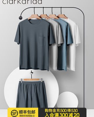 clarkarida nam pyjama nam mùa hè dài và ngắn tay bộ đồ mặc nhà bằng cotton modal rộng rãi có thể mặc bên ngoài