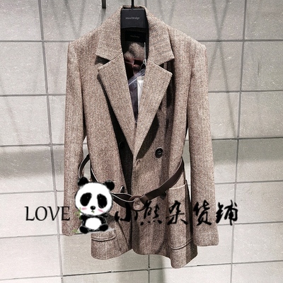 Mind Bridge counter chính hãng nội địa Nhật áo khoác vest nữ mùa đông 2020 MUJK723A-1980