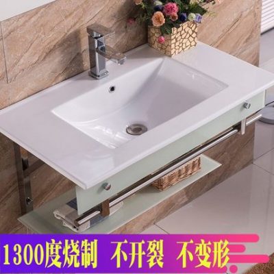 Chậu rửa treo tường trong phòng tắm Chậu rửa bằng sứ treo tường