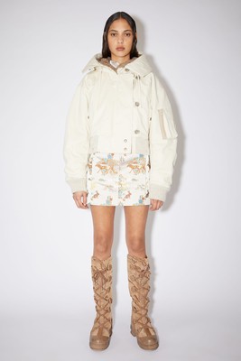 [Thư trực tiếp của Thụy Điển] 22 Spring Acne BOMBER JACKET Áo khoác bomber có mũ dành cho nữ