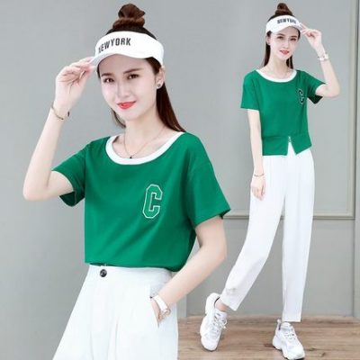 Áo thun ngắn tay phụ nữ mùa xuân mỏng phần 2022 mới phần eo cao phần ngắn phụ nữ rộng rãi bình thường ngoại khí áo sơ mi