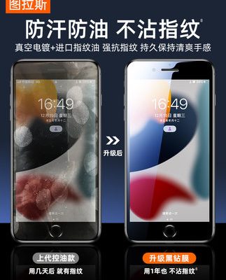 Tulas phù hợp dán film cường lực Apple 8plus dán film điện thoại iPhoneSE3 film 7 full màn hình full màn hình SE2 bao trọn gói ip chống rơi 8P HD 9 riêng tư 3 thế hệ mới bảo vệ 7P bảo vệ màn hình