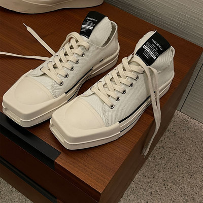 JY ánh sáng quen thuộc của nam giới mũi vuông giày vải chặn màu 2022 mùa xuân giày vải ren-up giày bệt xu hướng giày nam mới