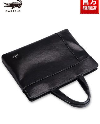 Cá sấu Nam Cặp da Công suất lớn Máy tính Kinh doanh Vai Túi Messenger Túi Thường Da Túi xách Nam