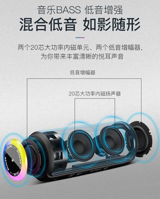 OHAYO Raiden X8MAX + Bluetooth âm thanh loa kép loa siêu trầm siêu trầm âm thanh nổi 3D âm thanh nổi không dây cắm vào xe ô tô tải ngoài trời di động tại nhà loa nhỏ không thấm nước chất lượng cao