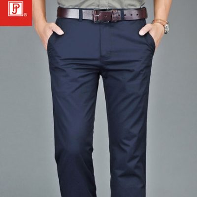 Mùa hè mỏng quần âu nam quần âu nam quần tây nam công sở thẳng lỏng quần nam giới quần cotton