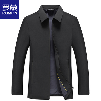 Áo khoác nam Romon 2022 Mùa xuân mới Ve áo Doanh nhân Thường lãnh đạo Áo khoác nam trung niên Áo khoác của bố