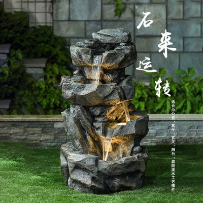 Giả đá non bộ nước chảy trang trí đài phun nước ngoài trời ban công hiên sân vườn sân bể bơi trang trí cảnh quan