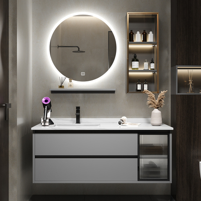 Slate tích hợp tủ phòng tắm kết hợp chậu rửa phòng tắm tối giản hiện đại chậu rửa tủ phòng tắm bộ