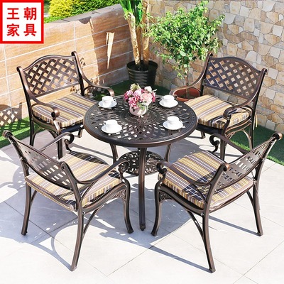 Bàn ghế ngoài trời nhôm đúc bàn ghế thư giãn sân vườn ban công bàn ghế gang trong nhà và ngoài trời bàn ghế sắt rèn