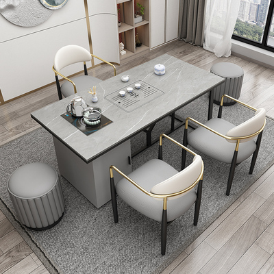 Bàn ghế sa lông kết hợp bàn ghế hiện đại tối giản nhẹ nhàng sang trọng Bàn trà Kung Fu một phòng làm việc ban công nhà bộ bàn cà phê