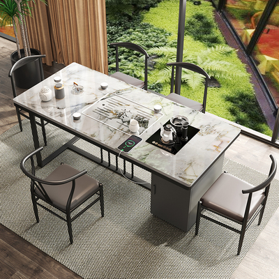 Ban công bàn ghế kết hợp bàn trà vịnh cửa sổ đá phiến kung fu bộ trà bộ trà một nhà phòng khách văn phòng thương mại