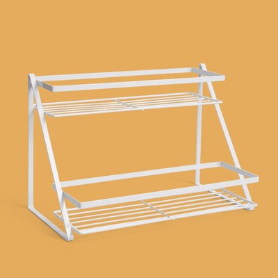 Phòng tắm phòng tắm bệ cửa sổ kệ nhà ở ký túc xá bồn rửa mặt trang điểm đồ vệ sinh cá nhân hoàn thiện giá lưu trữ hai lớp