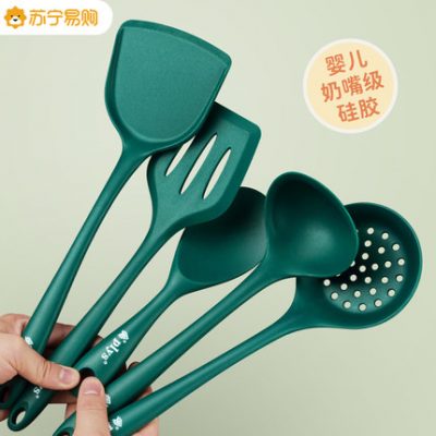 Bộ thìa silicone của Đức nấu ăn Bộ thìa silicone chịu nhiệt độ cao chảo chống dính thìa thực phẩm đặc biệt dụng cụ nhà bếp 1102