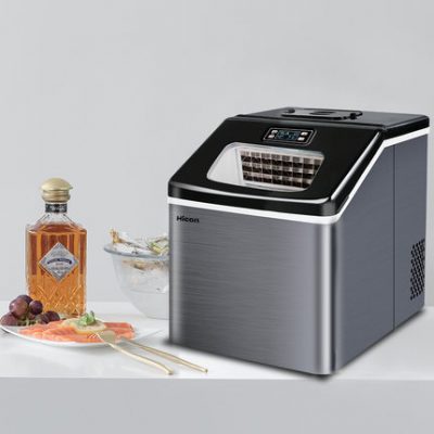 Máy làm đá Wellcome 25KG quán trà sữa thương mại quầy bar nhỏ máy làm đá gia đình hình vuông thủ công bằng tay