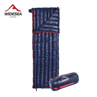 Widesea Envelope Túi ngủ nhẹ có thể nén được Túi ngủ cắm trại 90% Vịt trắng Bộ đồ giường cắm trại