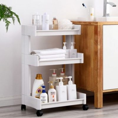 Giá phòng tắm di động giá phòng tắm phòng tắm phòng tắm giá để đồ gia dụng bằng nhựa nhiều lớp