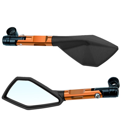 Phụ kiện sửa đổi xe máy gương chiếu hậu phụ tùng xe máy gương gương ngũ giác ngược CNC