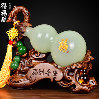 Trang trí bầu sành ngọc bích mới phong cách trung quốc may mắn phòng khách tủ rượu hiên nhà khai trương tân gia trang trí nhà