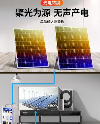Tua bin gió Baihui nhà cối xay gió đầy đủ các tấm pin mặt trời Tấm quang điện Hệ thống phát điện năng lượng mặt trời hỗn hợp gió-năng lượng mặt trời