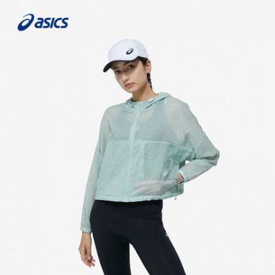 Áo khoác nữ ASICS Arthurs Áo khoác nhẹ thể thao Áo khoác nhẹ hàng đầu 2032C309-001