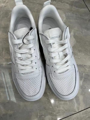 B2ZDC2109 Peacebird Men's 2022 Summer New White Trend Ren Up Round Toe Leather Casual Shoes