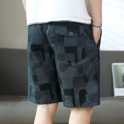 Quần đùi mỏng mùa hè, quần ống rộng, quần dài mặc ngoài, quần ống rộng cắt nửa ở nhà, quần năm điểm rộng hợp thời trang mùa hè của nam giới