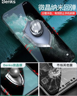 Kính cường lực iPhone11 hiệu Benks X apple 12 mobile 11promax full màn hình xsmax cover XR blue light xmax chống rớt phim xs por kính bảo vệ màn hình mini chống rớt i for