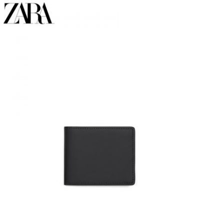 ZARA Spring New Men's Bag Black Laminate Wallet 3817920 040