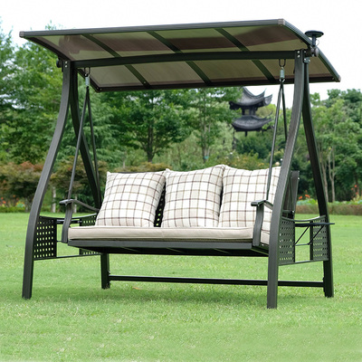 Xích đu Ngoài trời Sân vườn Ban công Ngoài trời Chống mưa bằng năng lượng mặt trời Đúc bằng nhôm Ghế treo Đôi Ghế bập bênh Giường xích đu màu đỏ Net