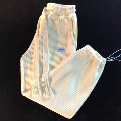 Quần nam vải nhung xu hướng tất cả các trận đấu 2021 xu hướng mới tất cả các trận đấu sinh viên quần tất đẹp trai dây rút quần âu