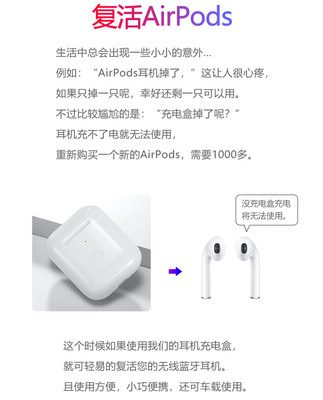 Hộp sạc tai nghe bluetooth Apple hộp bảo vệ vỏ hộp sạc bổ sung không dây Tai nghe bluetooth Apple phụ kiện sạc không dây phụ kiện bán duy nhất Hộp thế hệ thứ nhất và thứ hai S Hộp sạc không khí